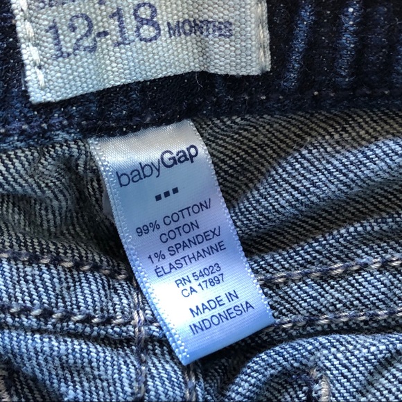 BABY GAP Girls Skinny Fit Blue Jeans I 12-18 M - Picture 3 of 4